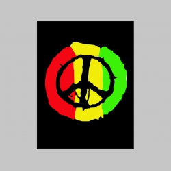 Rasta Peace  chrbtová nášivka veľkosť cca. A4 (po krajoch neobšívaná)